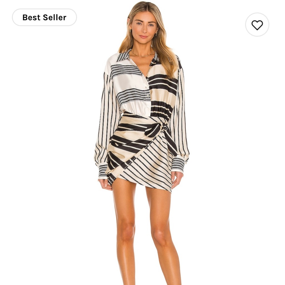 L’Academie Kamille Mini Dress in Multistripe